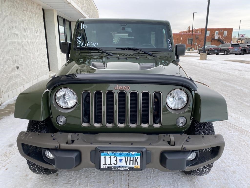 Used 2016 Jeep Wrangler Unlimited 75th Anniversary Edition with VIN 1C4BJWEG1GL260933 for sale in Marshall, Minnesota