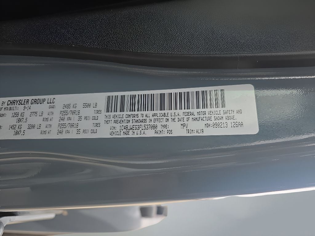 2015 Jeep Wrangler Unlimited Sahara