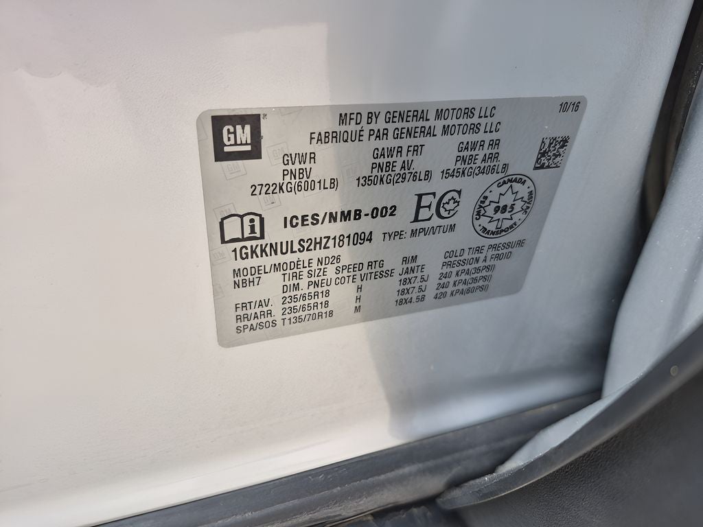 2017 GMC Acadia SLT