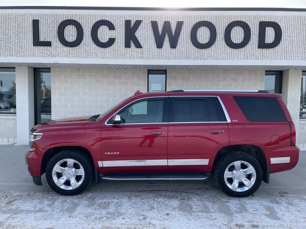 Used 2015 Chevrolet Tahoe LTZ with VIN 1GNSKCKCXFR505194 for sale in Marshall, Minnesota