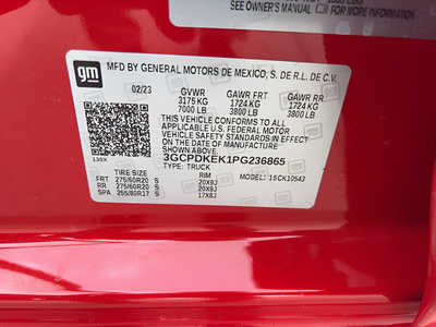 2023 Chevrolet Silverado 1500 LT (2FL)